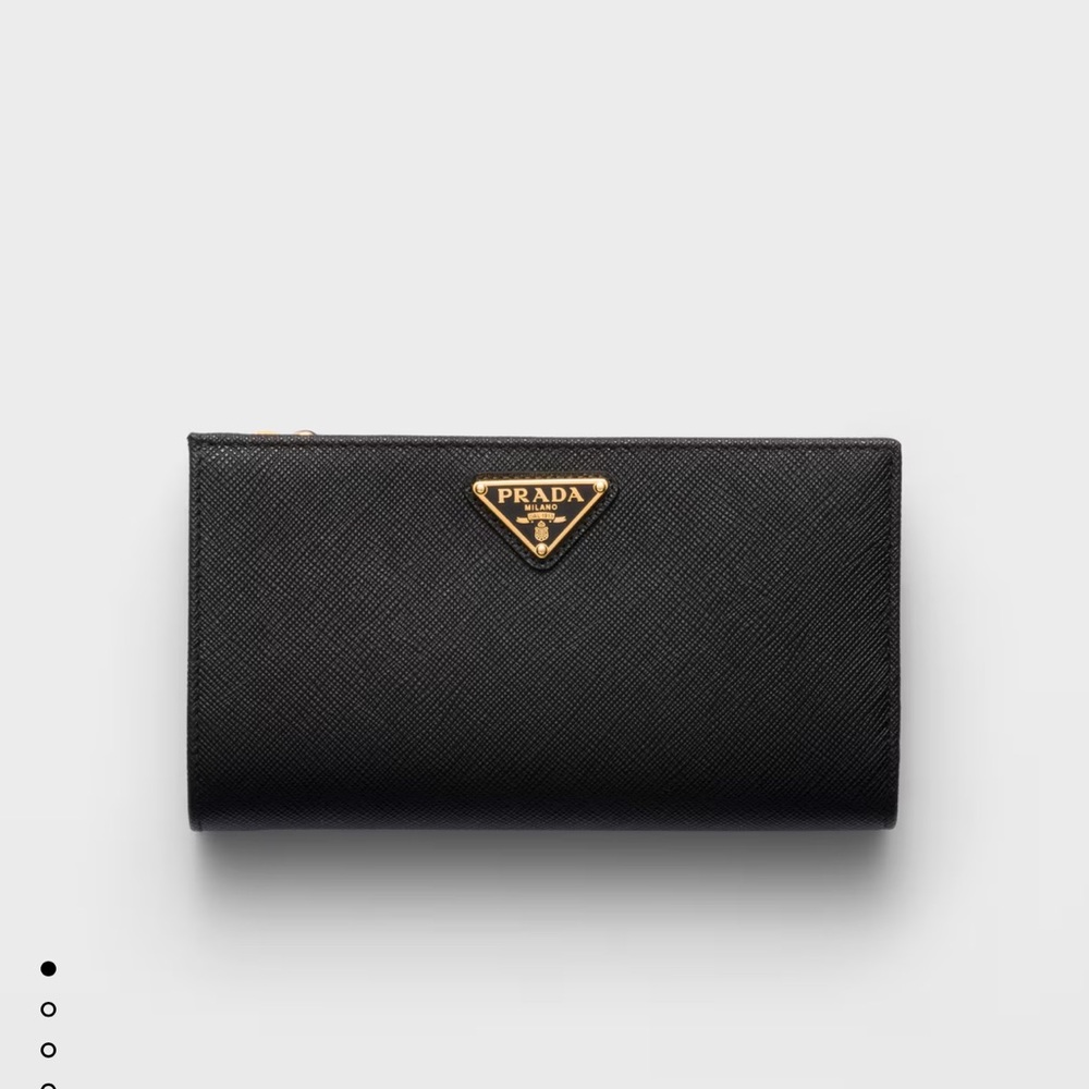 Prada Black Saffiano Leather Wallet